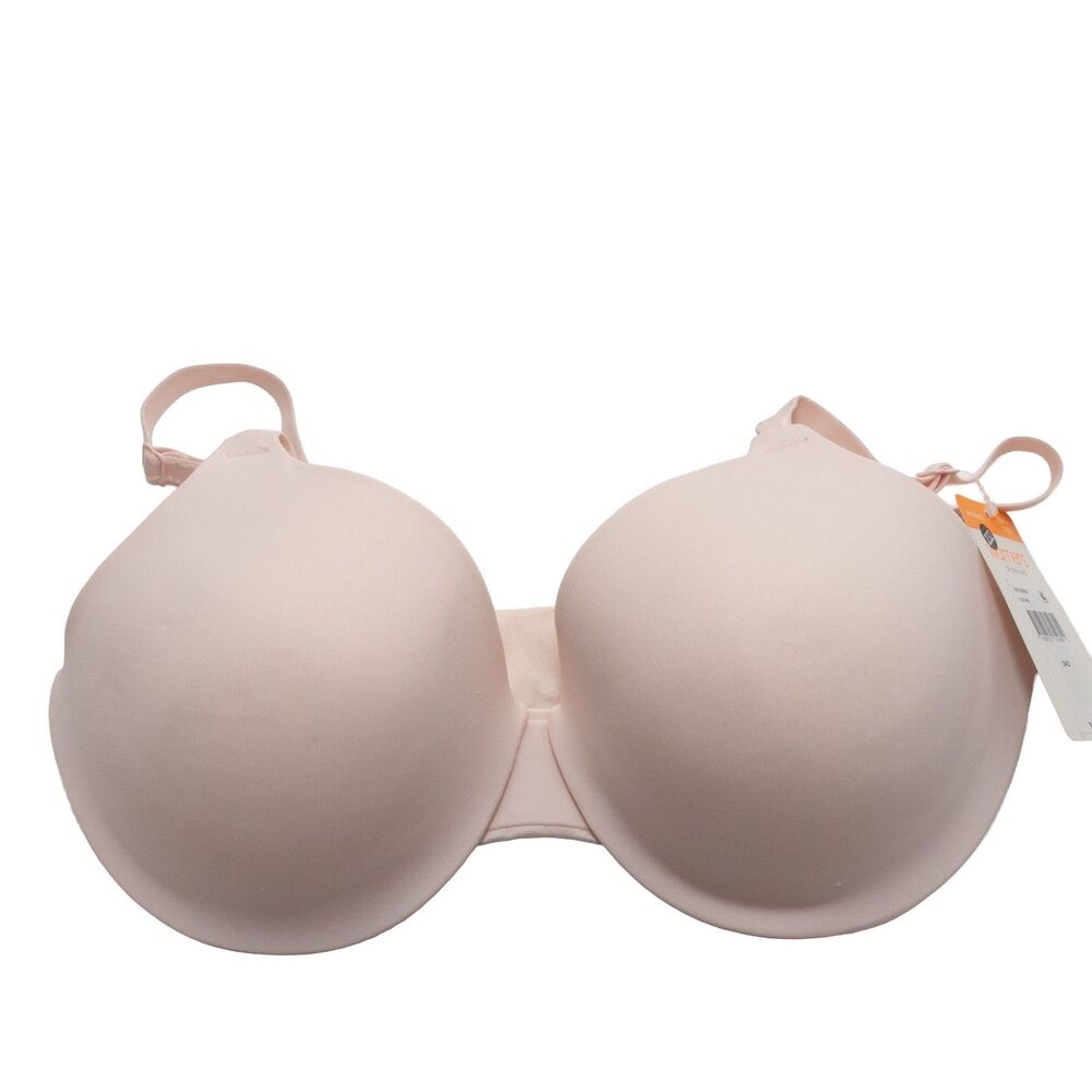 Warner's 34D Underwire Lightly Lined Full Coverage Bra Blush Smooth Comfort